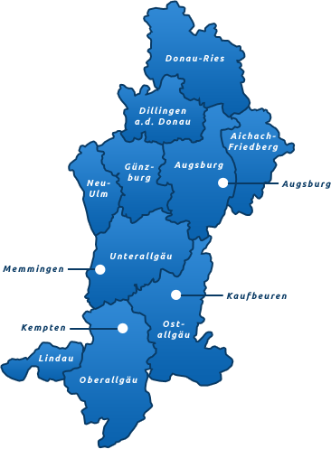 Schwaben Karte